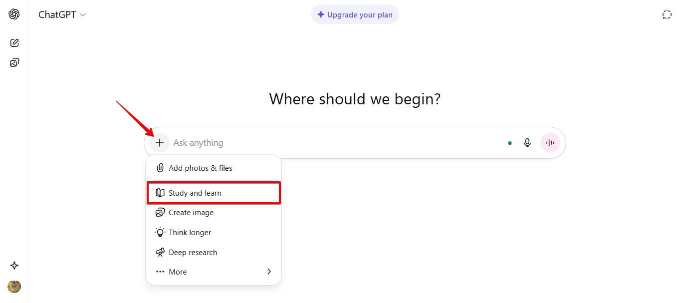 ChatGPT 5 na mode ng pag-aaral