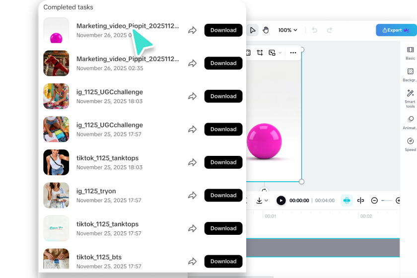 Preveiw AI generated video