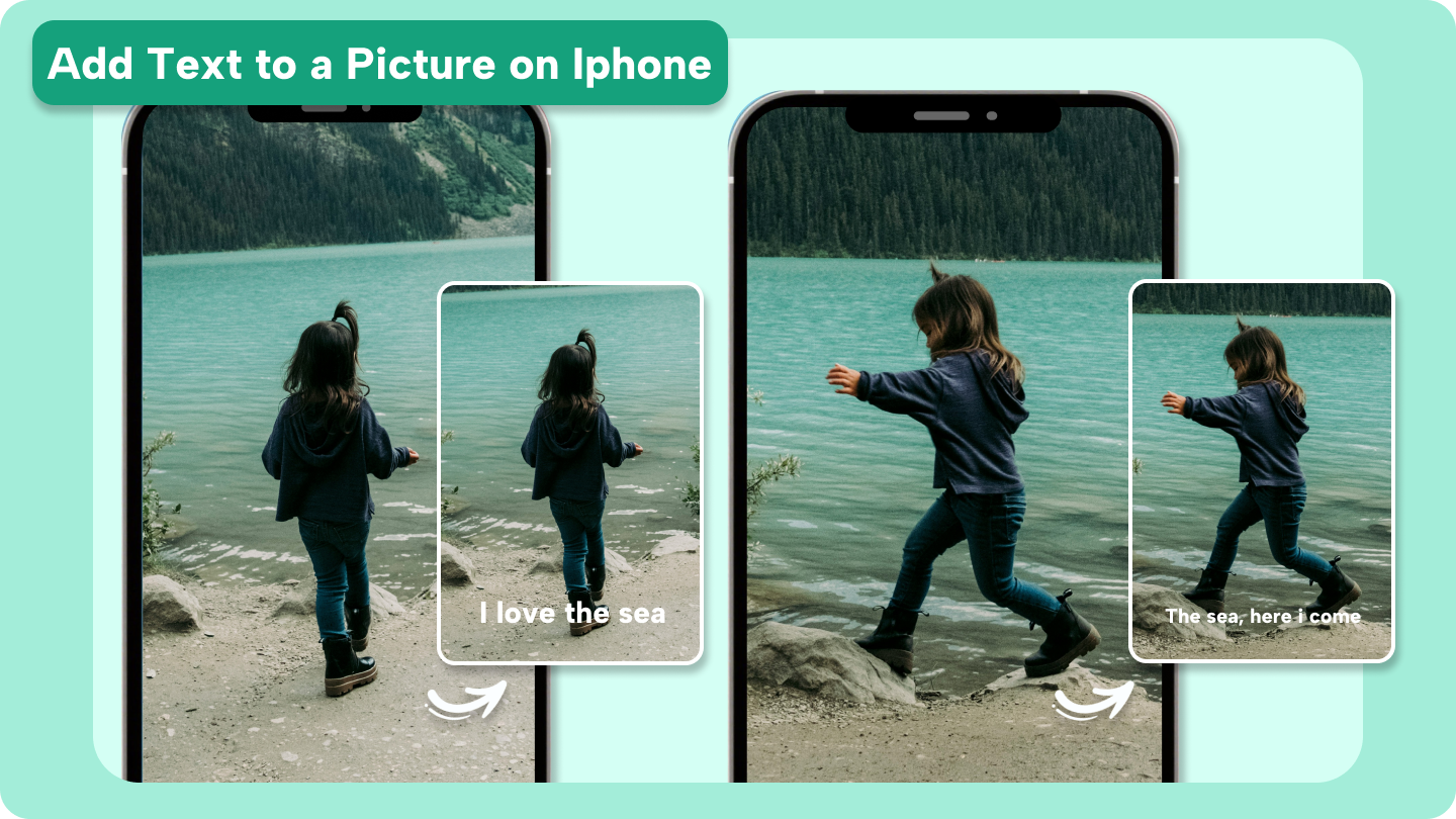 add text to photo iphone