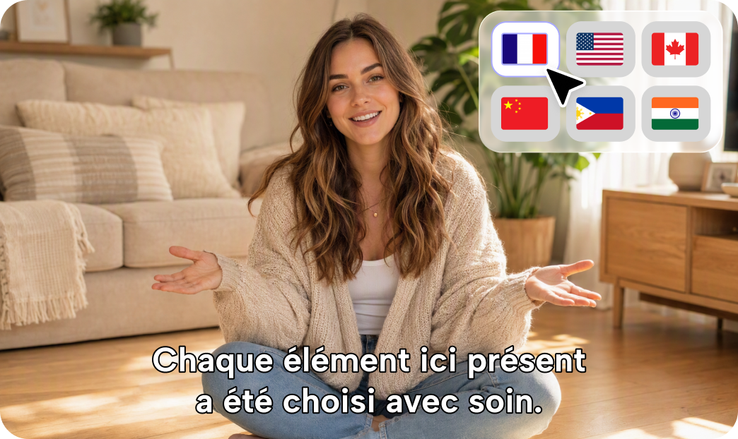 2. AI avatars & voiceover with multilingual settings
