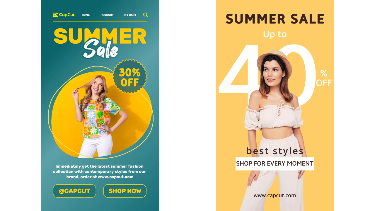 Beispiele für saisonale Verkaufsposter-Ideen