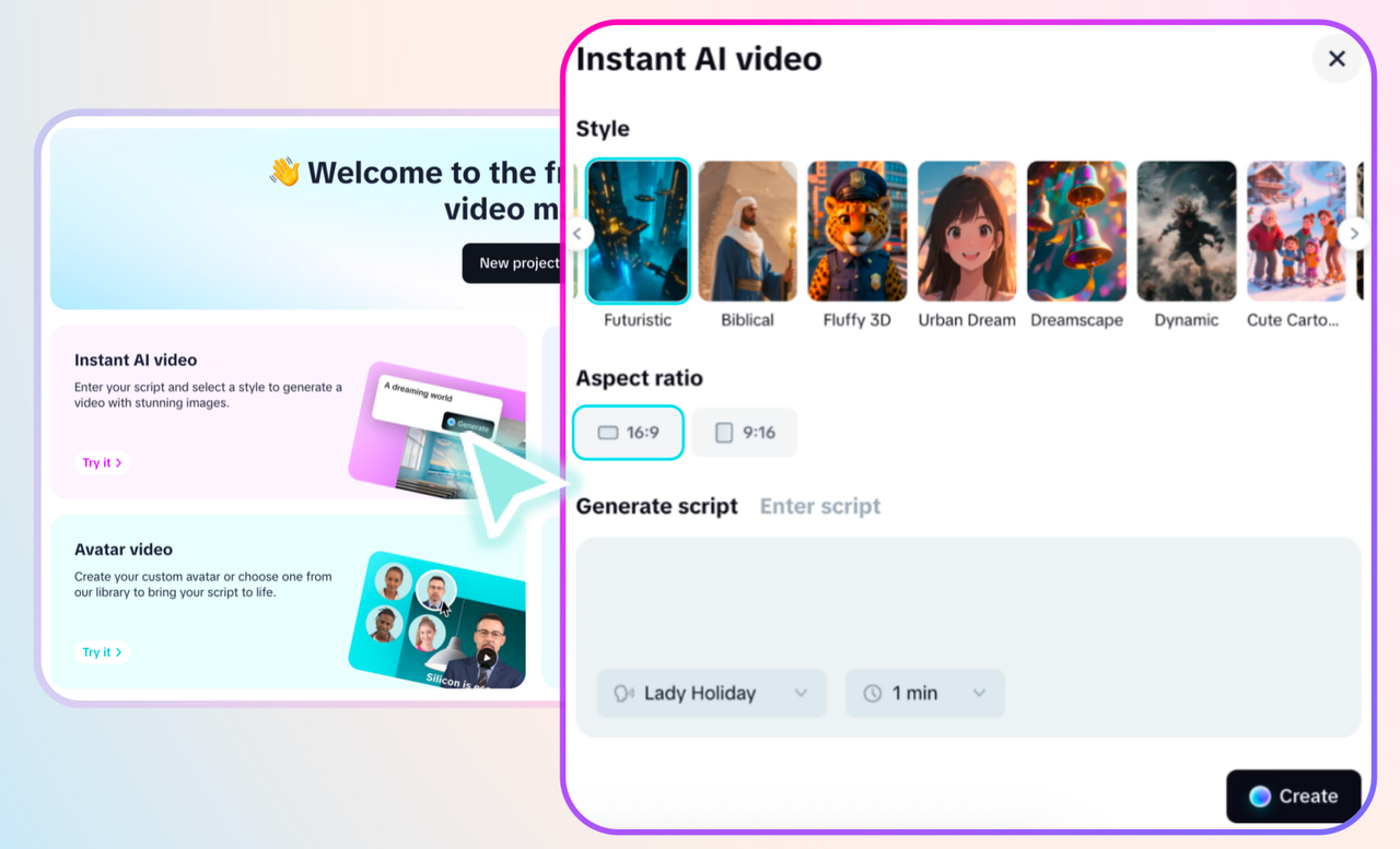 Open CapCut AI video maker