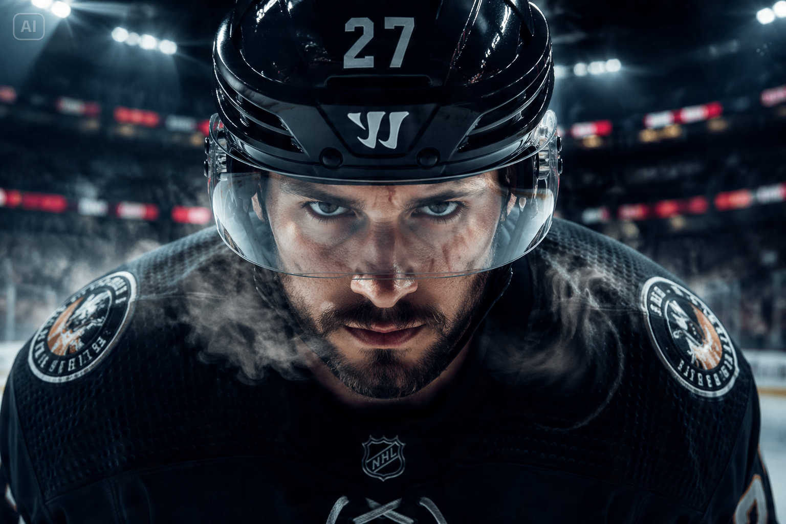 AI Hockey Poster background image