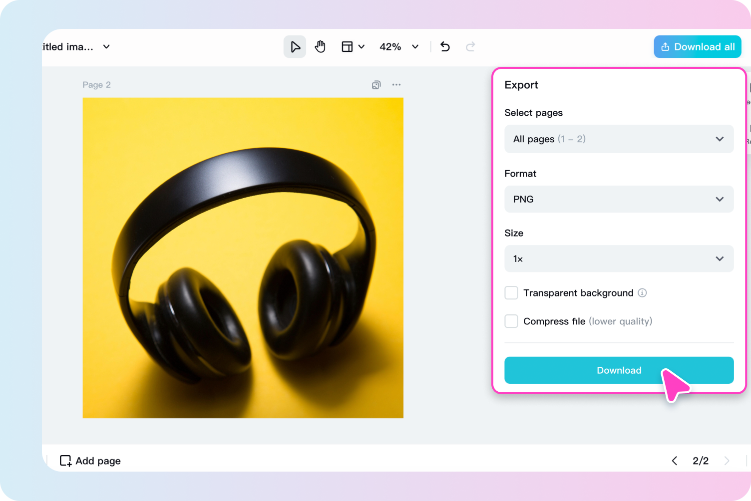 Download your cropped image
