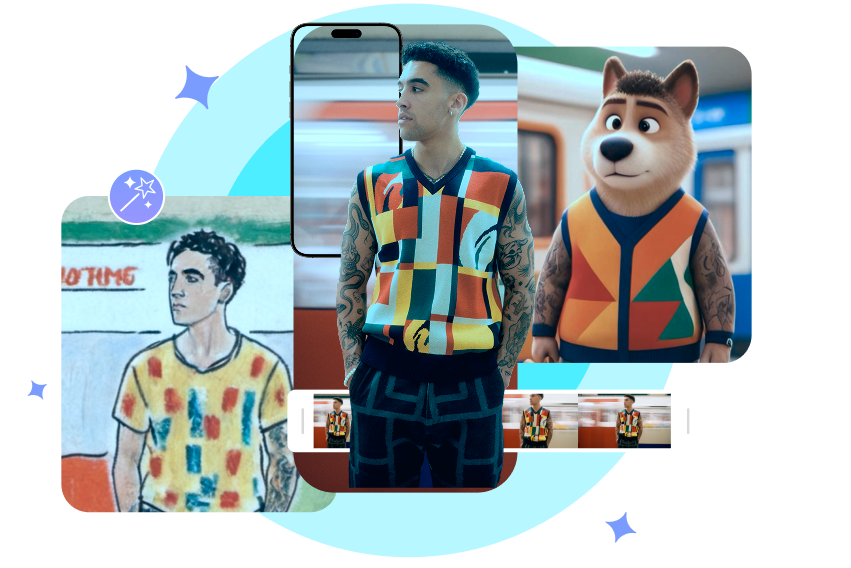 Creative focused on AI templates / creatives within the app