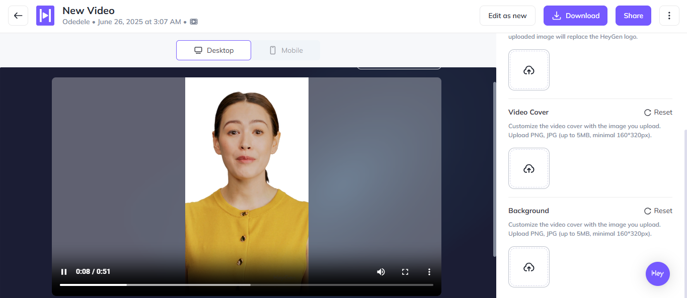 avatar gerado por ia falando