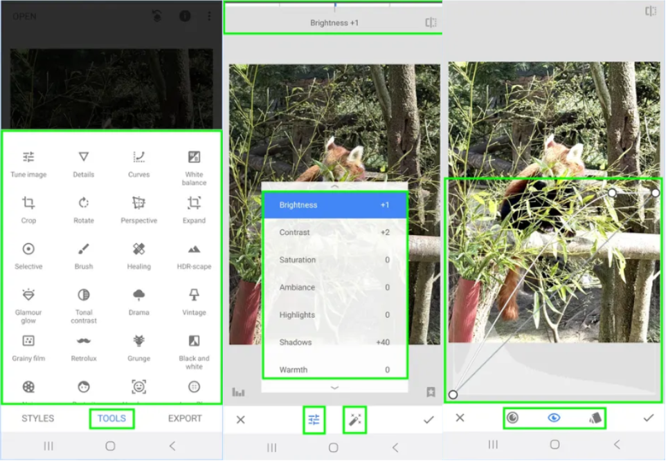 Editing photos with Pixlr editor