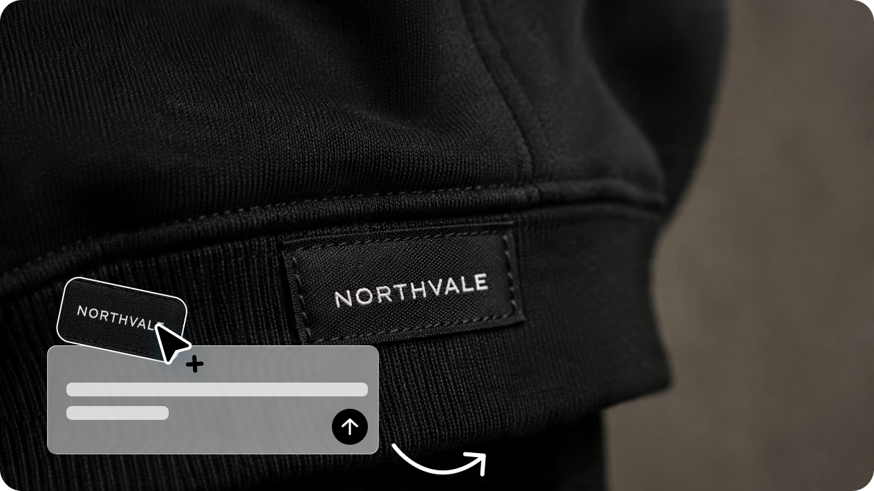 Turn your flat design into a tag mockup with image-to-image
