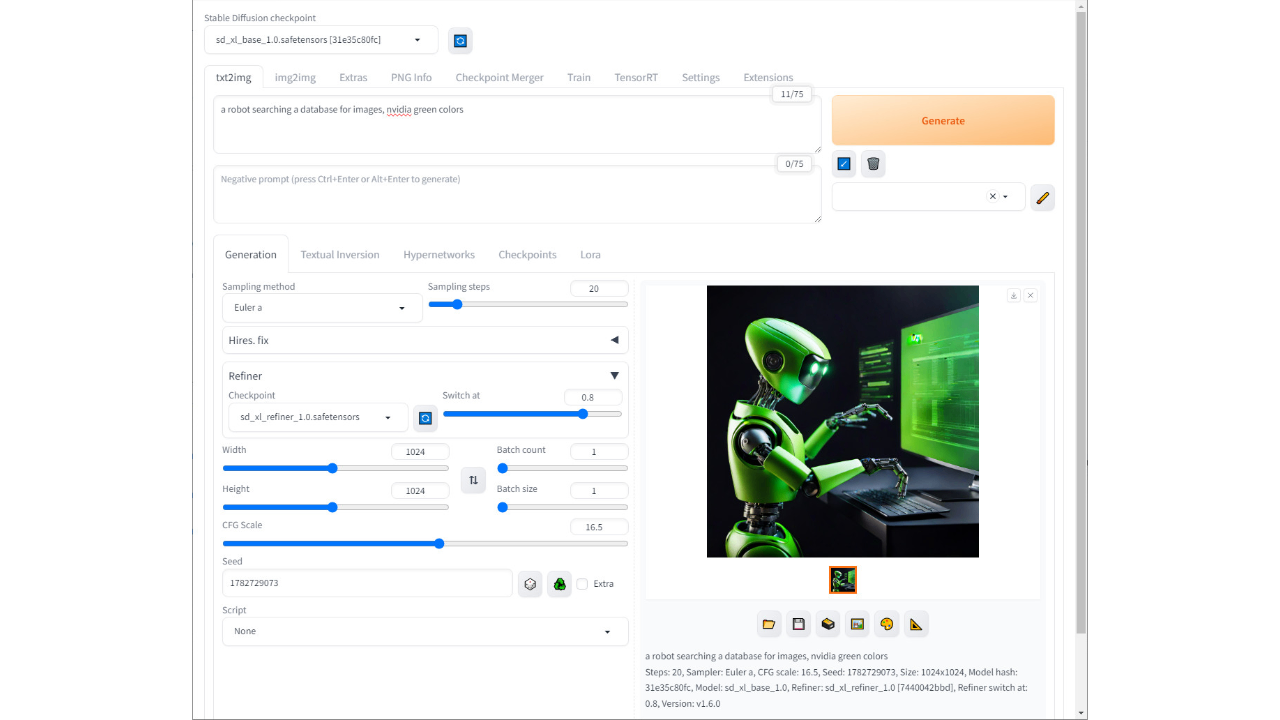 NVIDIA Jetson AI Labs image generation