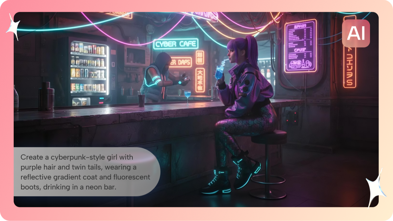 Générer un portrait de personnage cyberpunk IA