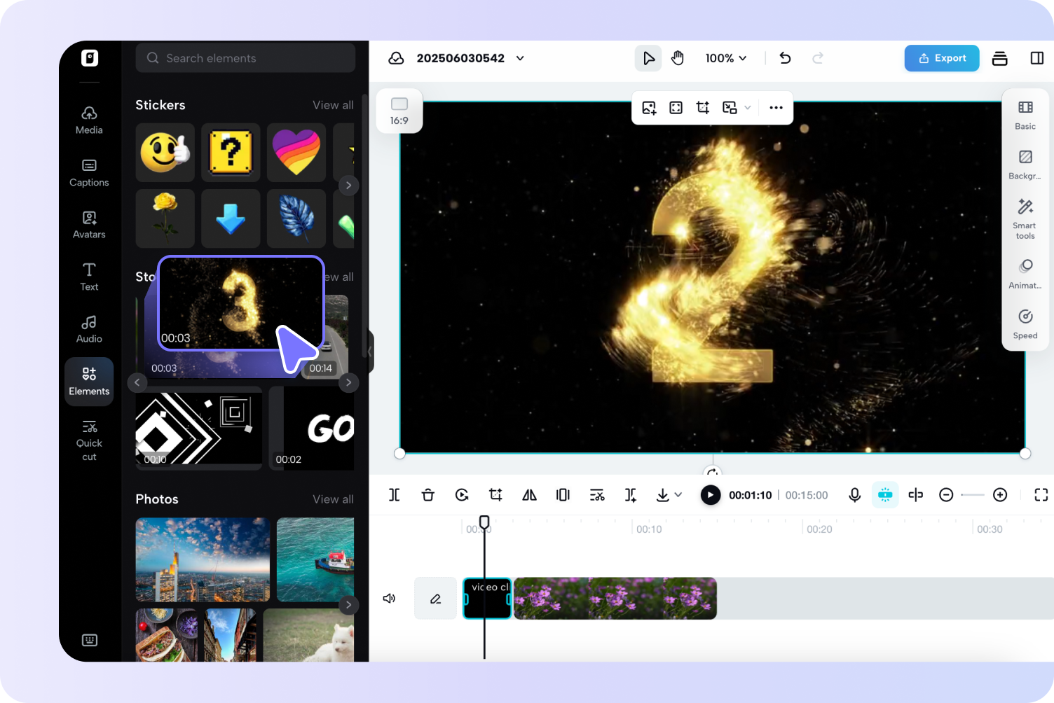 Pilih video stok Anda