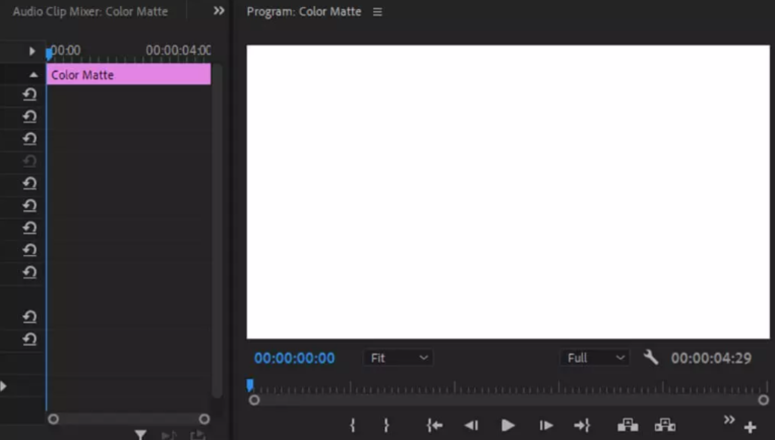Showing how to create a white background in Adobe Premiere Pro