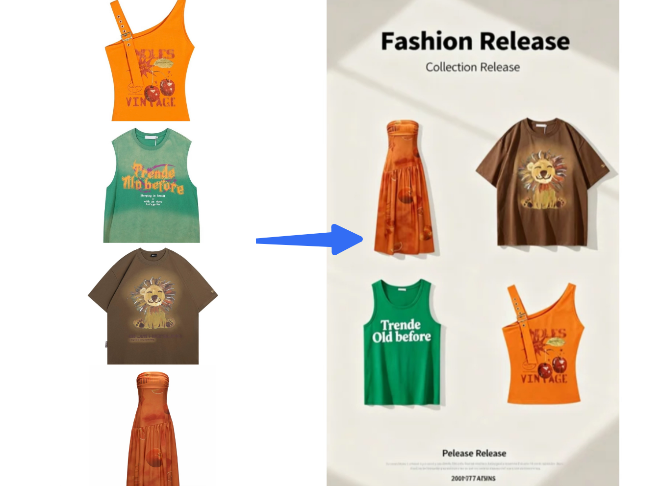 Dreamina's AI tools that enhance event posters: Multi-image fusion