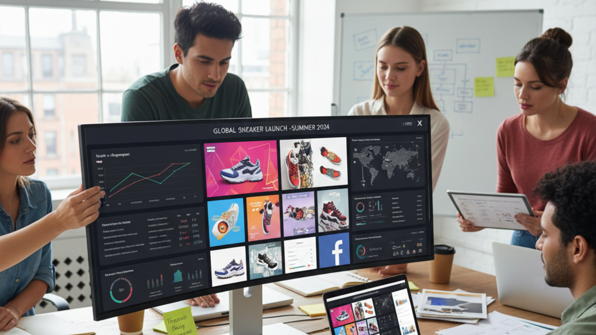 Use of background changing tools in marketing campaigns