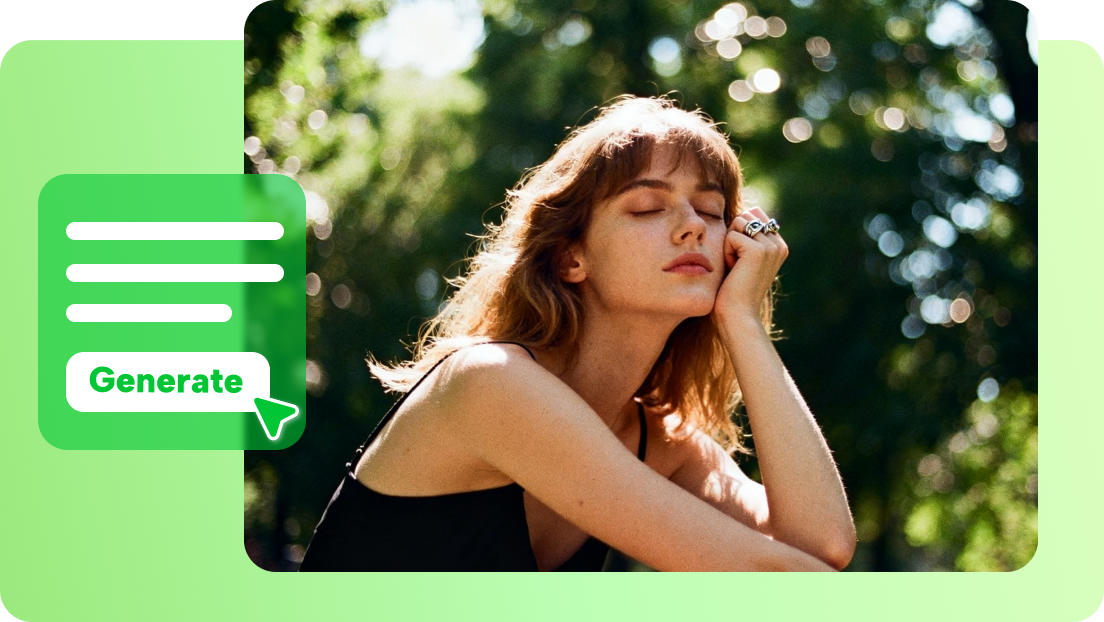 Pengubah foto AI dengan teks