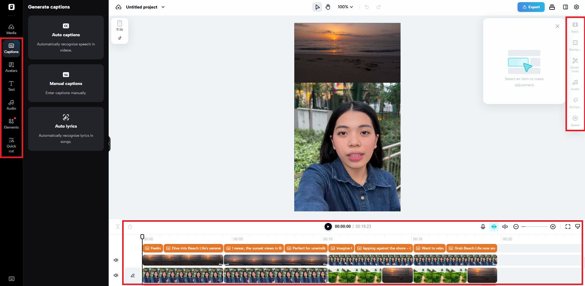 Edit more interface