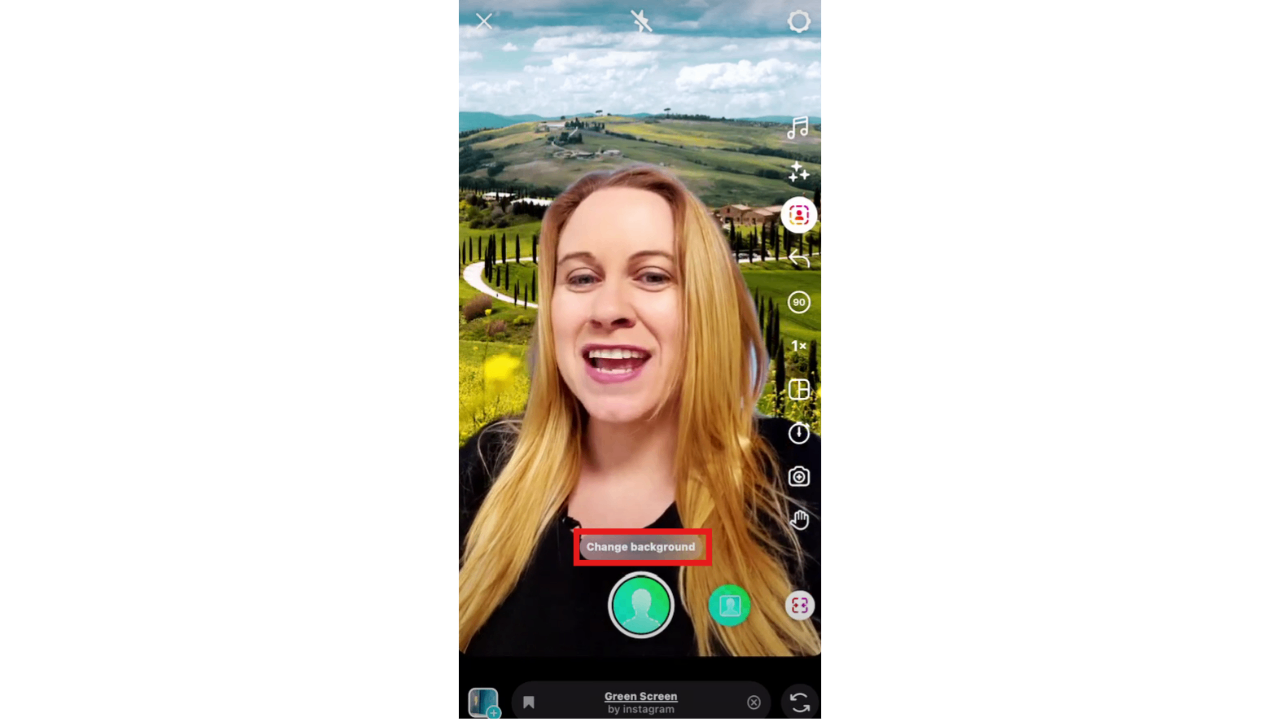 Pilih latar belakang.