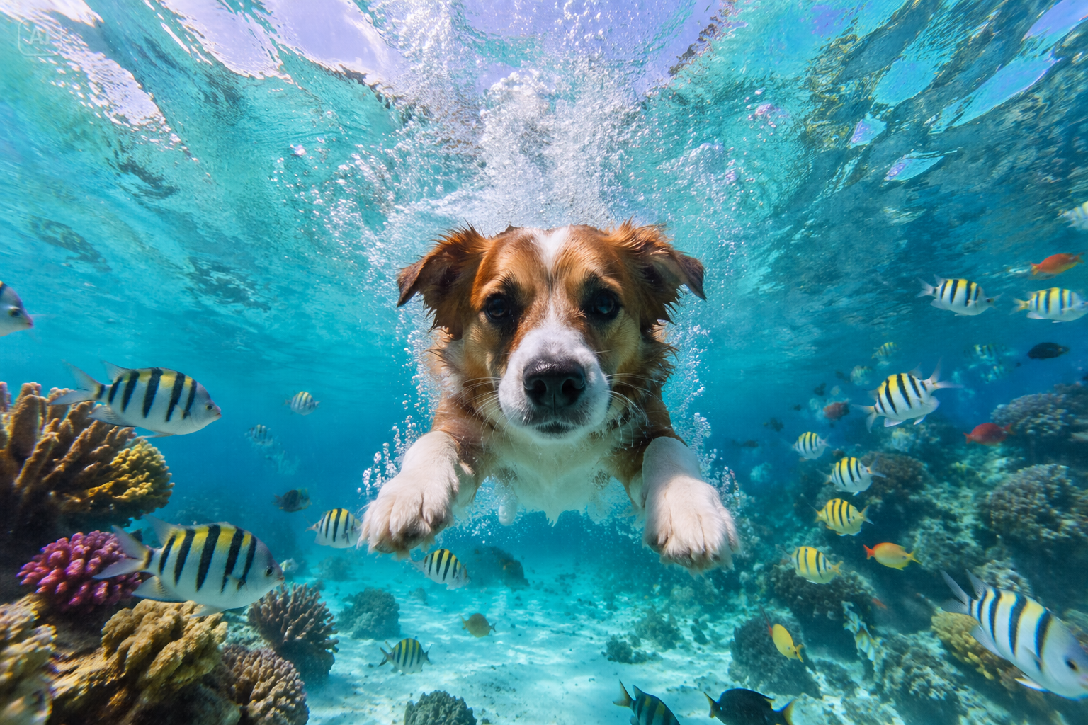 underwater ai photo
