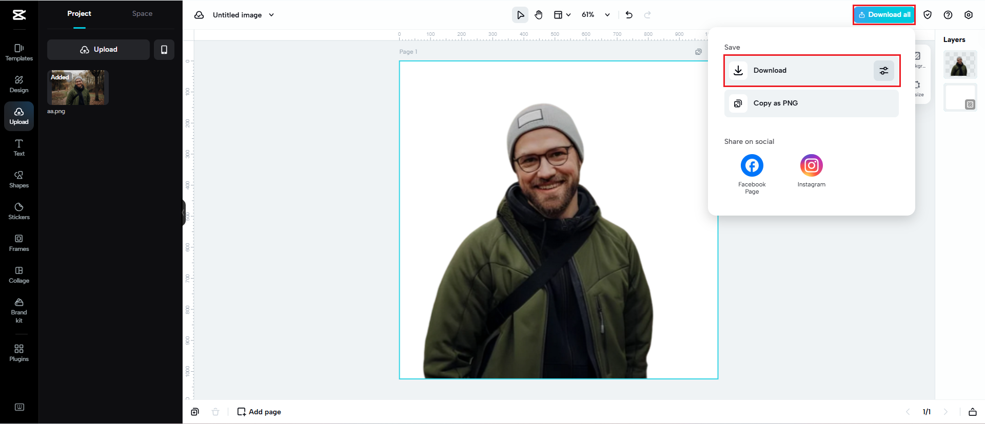 Download your professional result