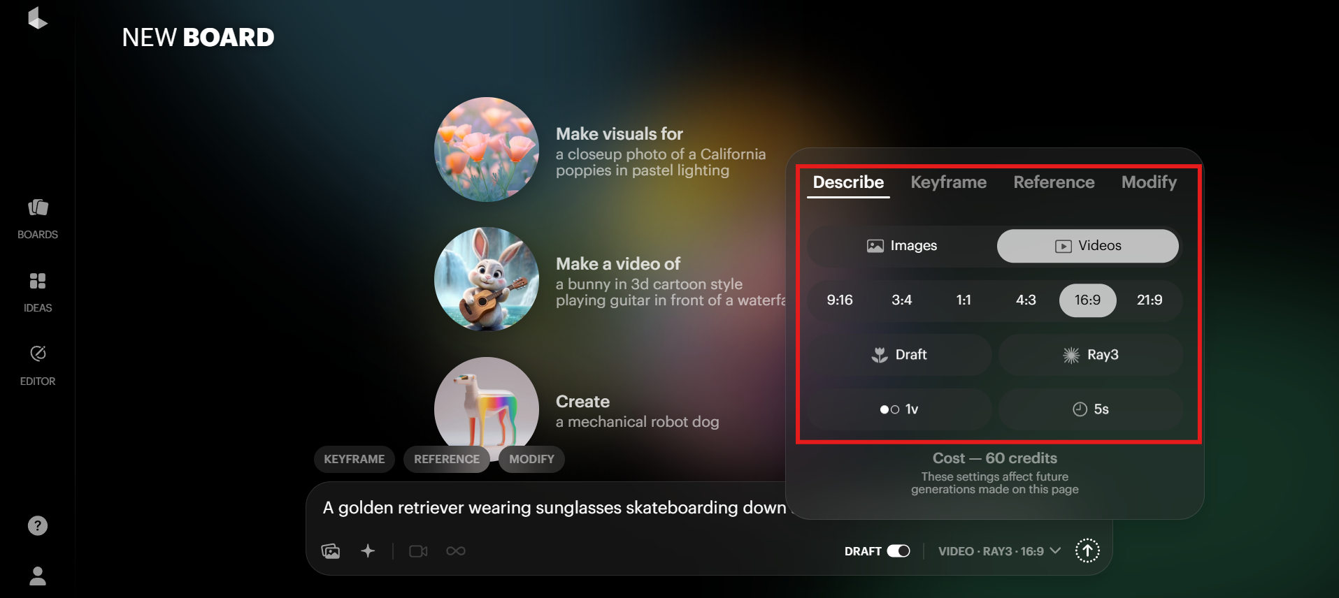 Upravte nastavení videa.