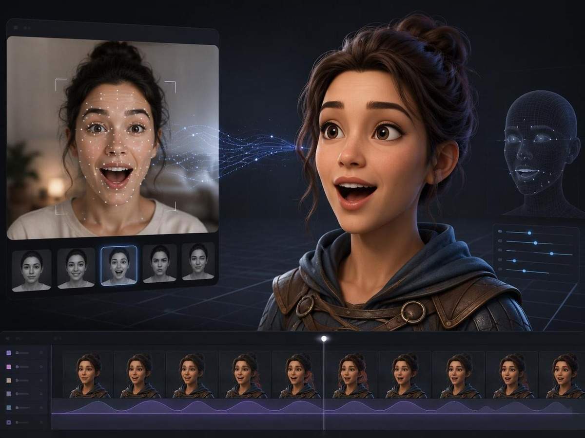 avatar facial motion capture AI prompt cover 2 in 4:3