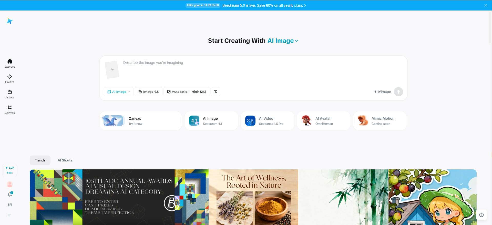 Create text behind photos with Dreamina