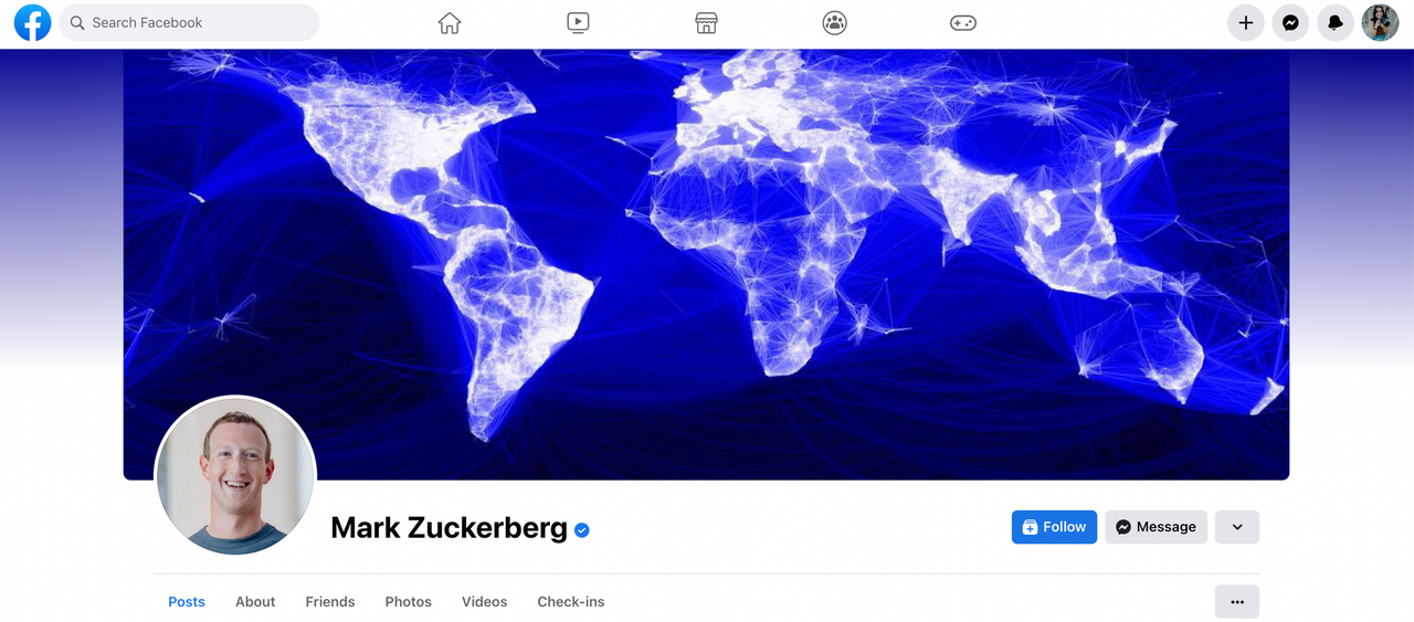 Facebook profile pic example