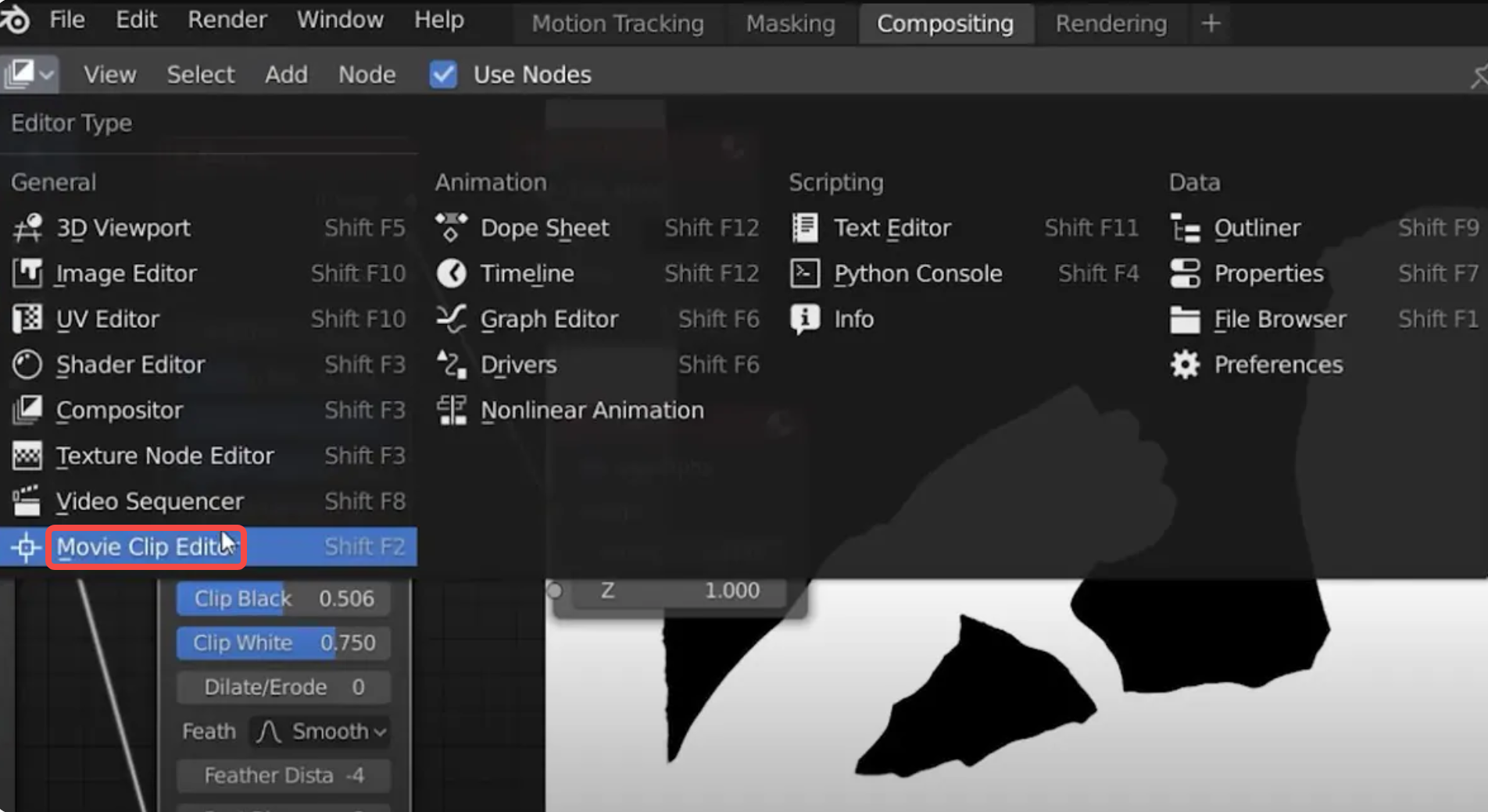 Paglalapat ng chroma key sa Blender video editor