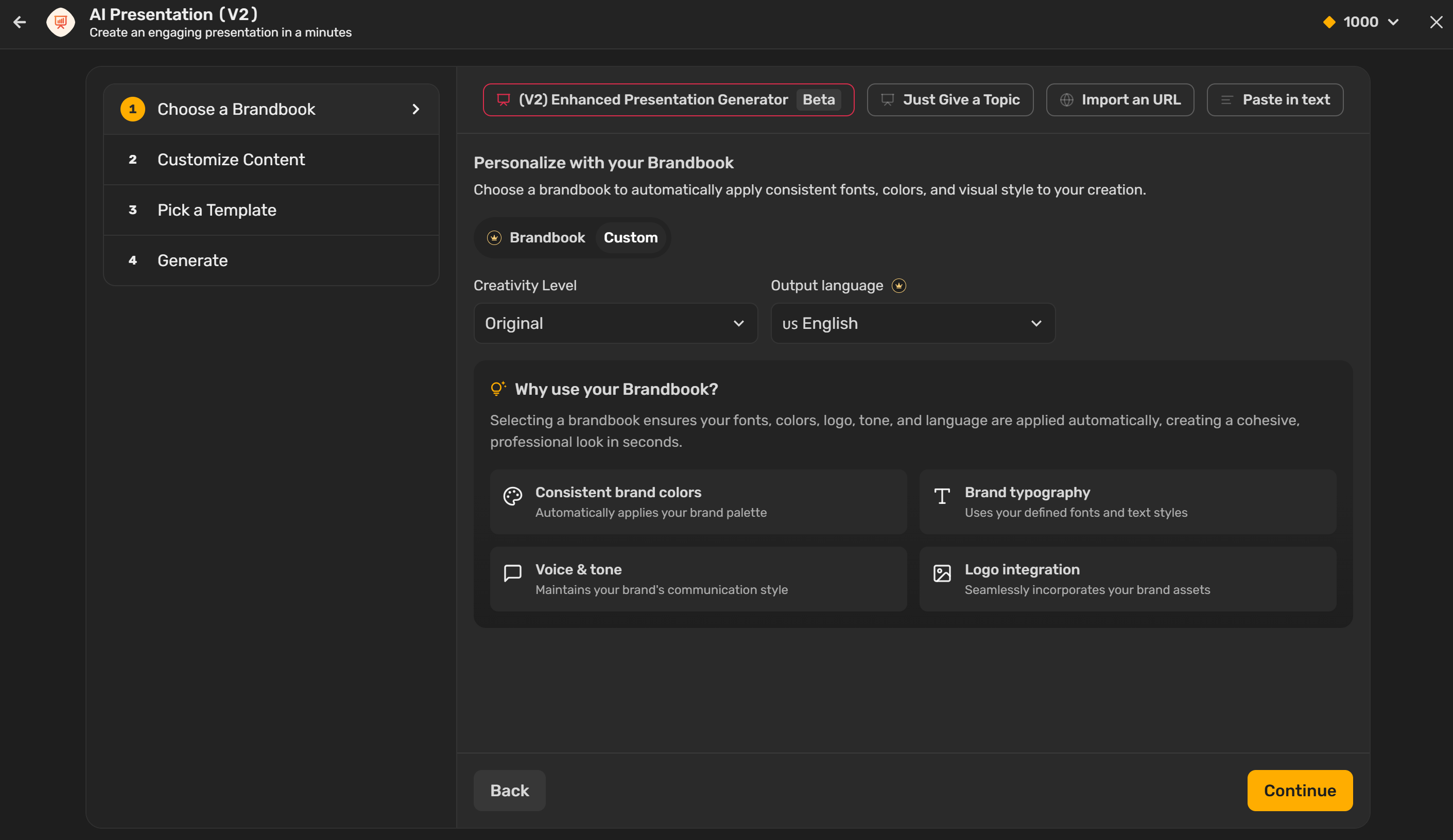 Sunumunuzu Simplified AI sunum oluşturucusunda özelleştirin.