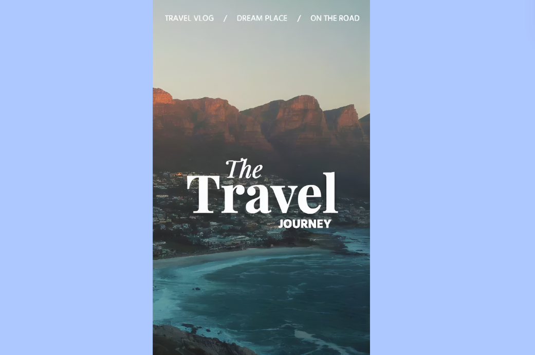 Travel diary Reel