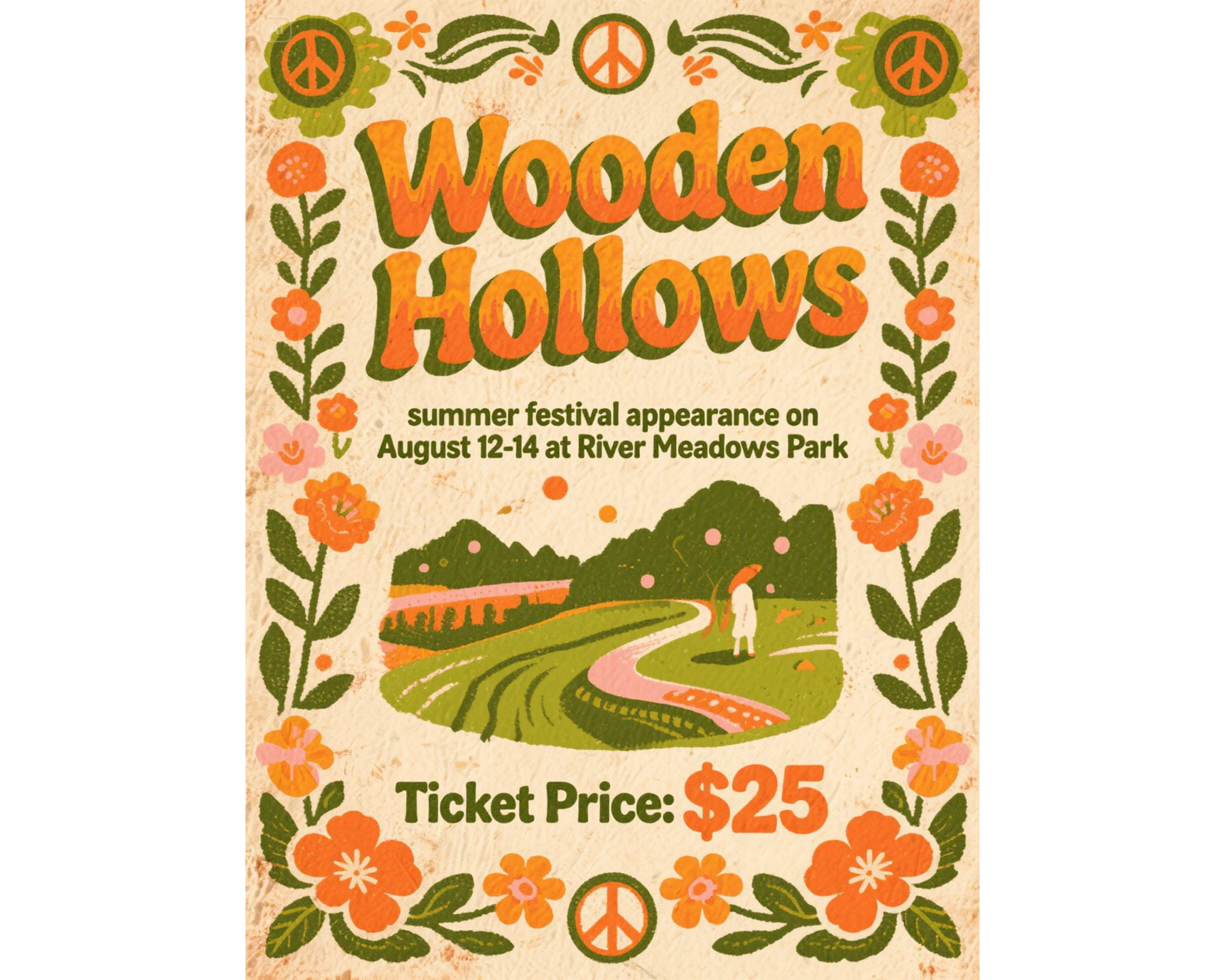 Vintage-inspired na promosyon ng konsiyerto