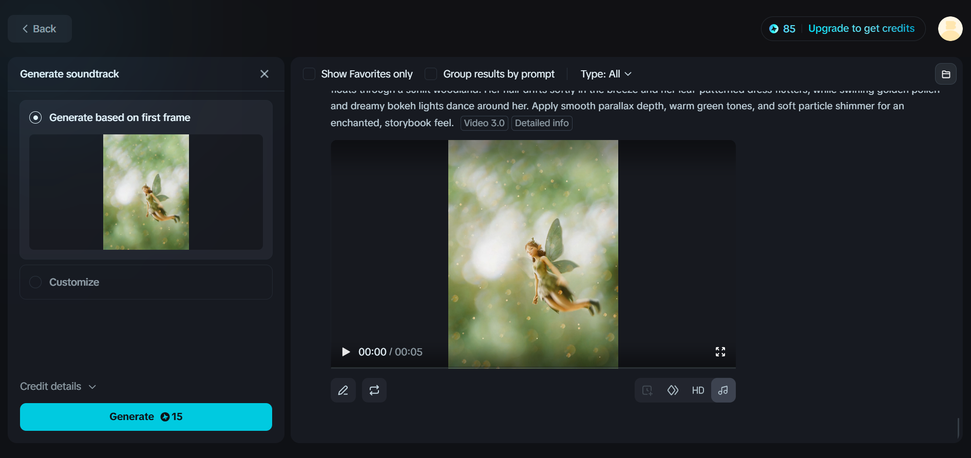 Soundtrack genereren