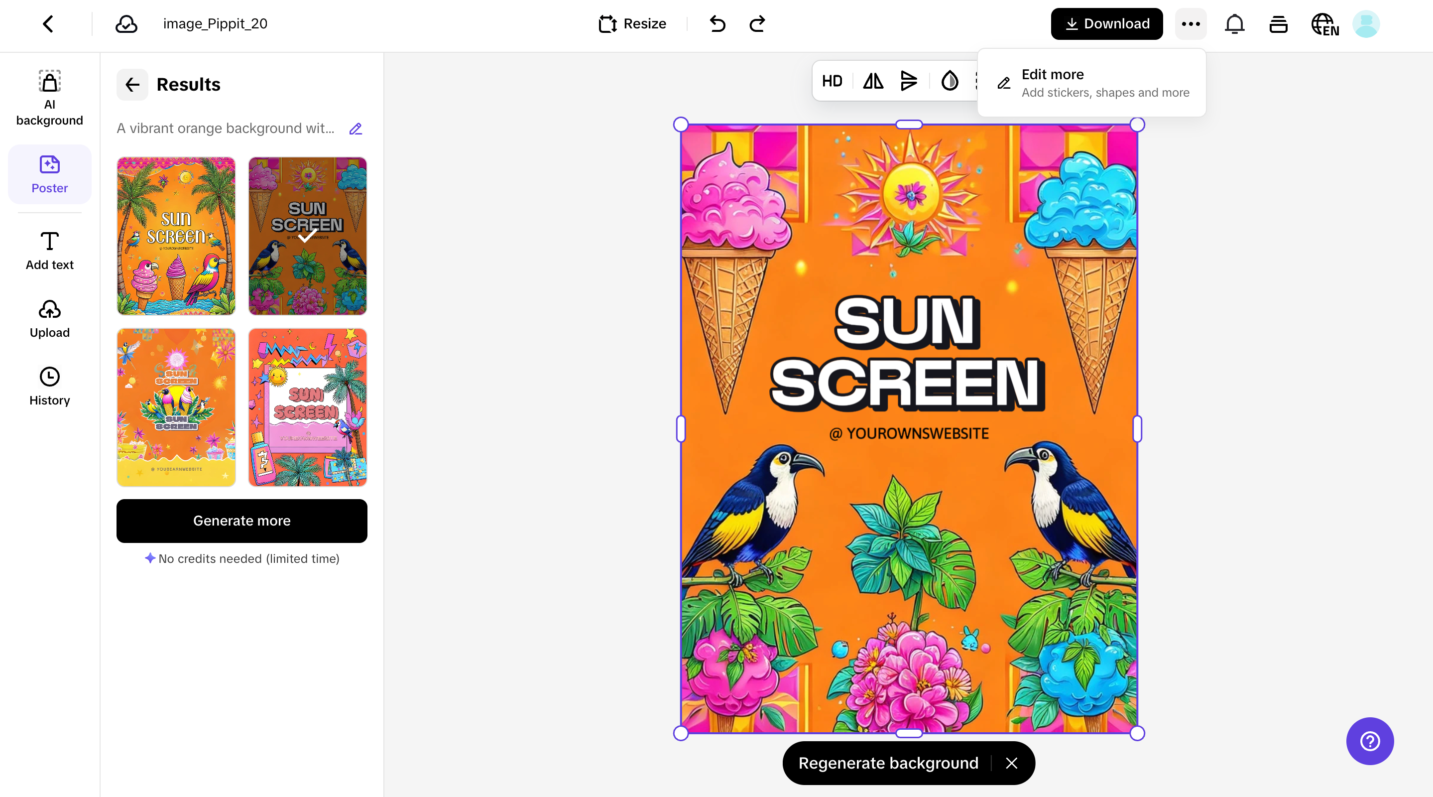 Customize your poster