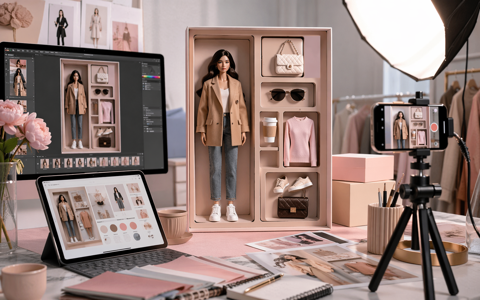 AI Plush Toy feature highlight scene 3 created for Pippit marketing visuals