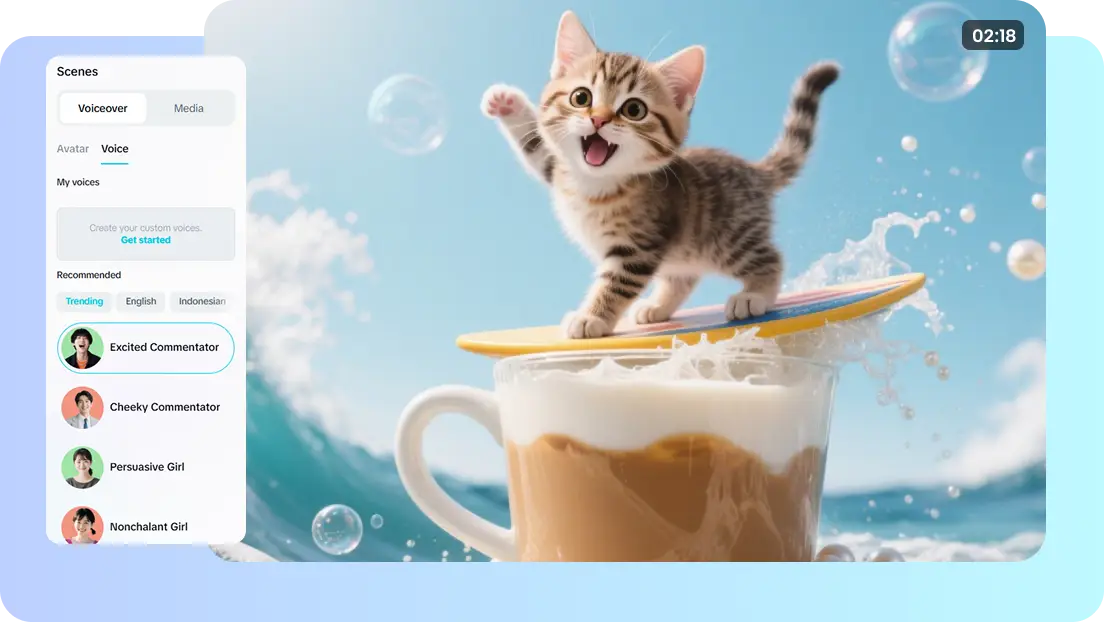 Generation of images and audio with AI for creative Carnival videos