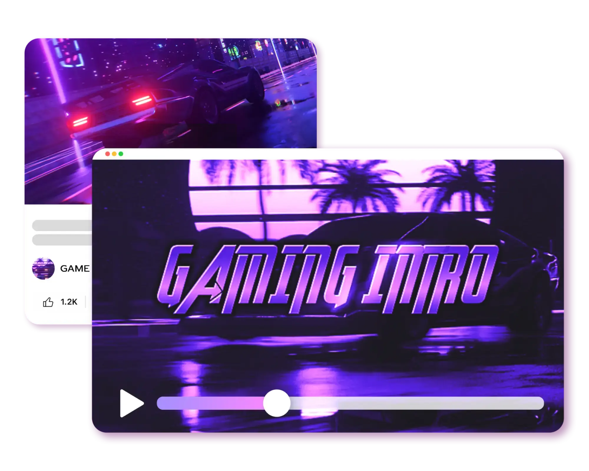 Gaming Video Maker with Effects