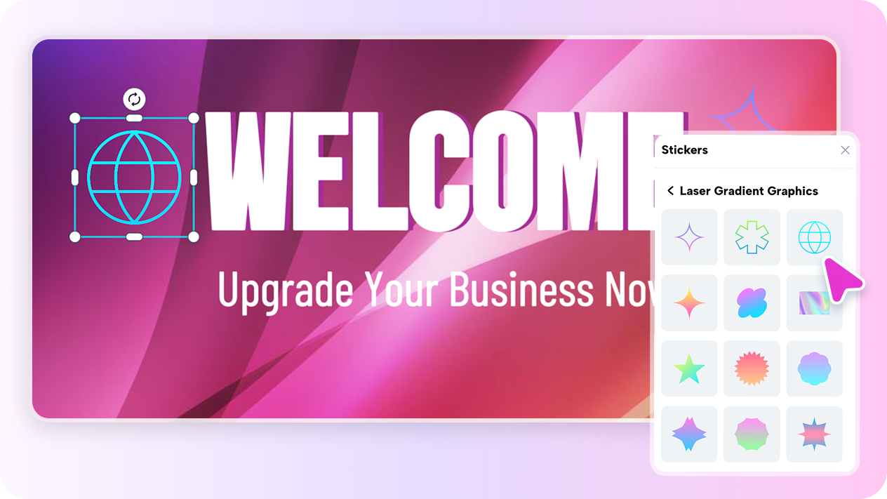 Rich visual elements for email header design