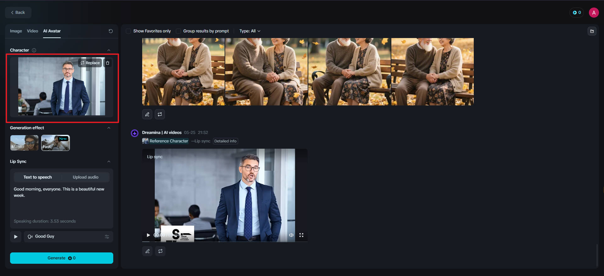 インタラクティブなアバターを作成する