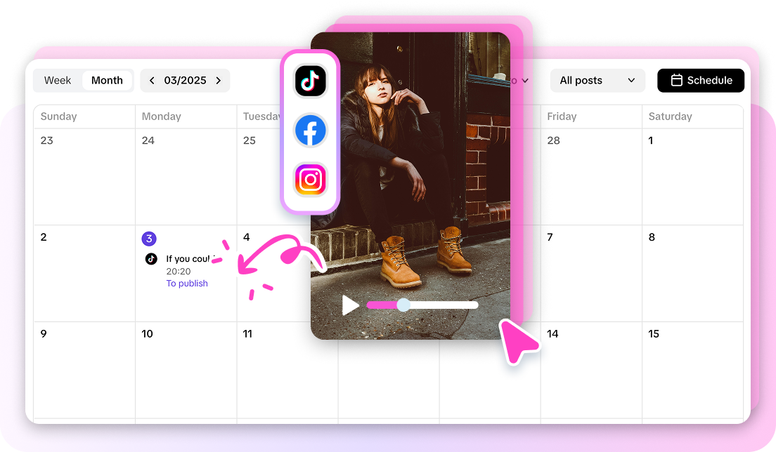 Plan and post your social media content ahead