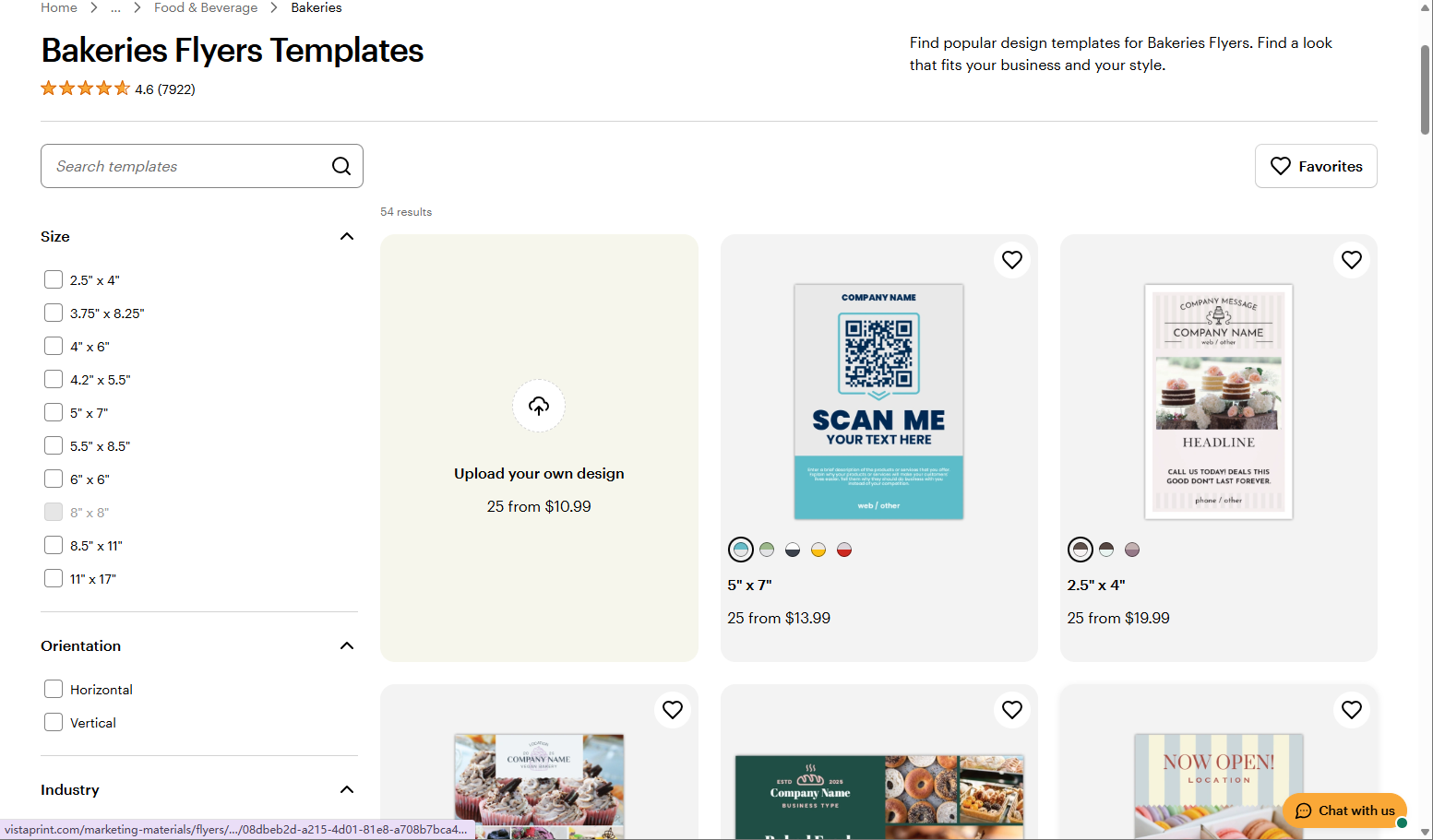 Scegliere un template