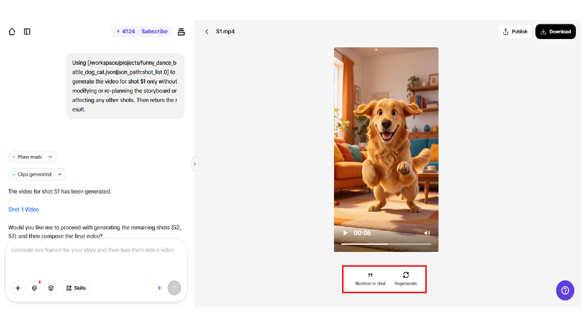 Generate your funny animal video