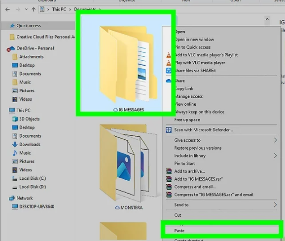 Scanning Instagram files with the third part tool