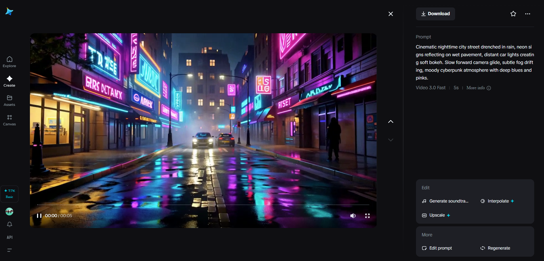 映画のような都会の雨のシーン画像