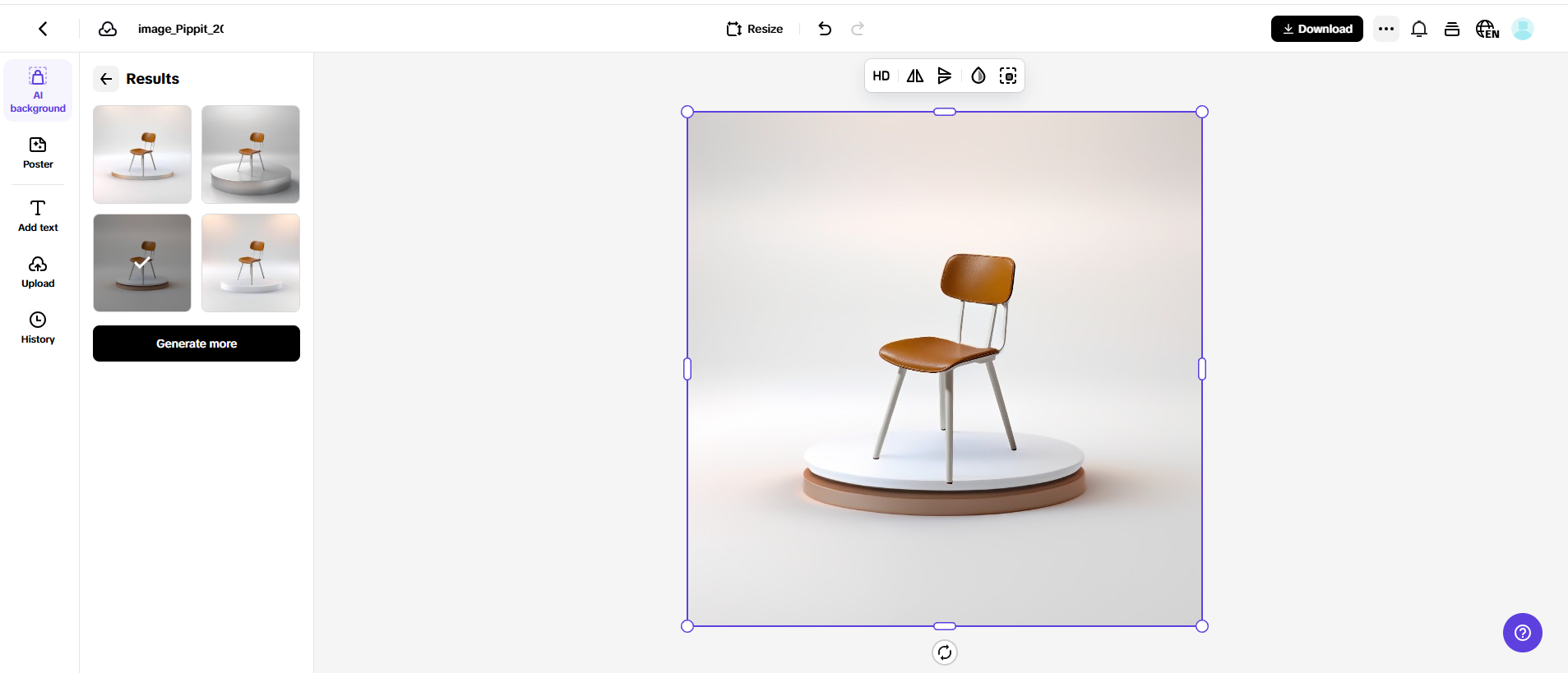 Create suitable background