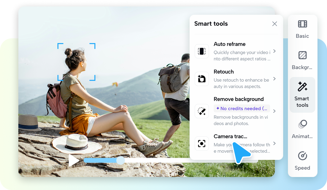 Powerful editing tools