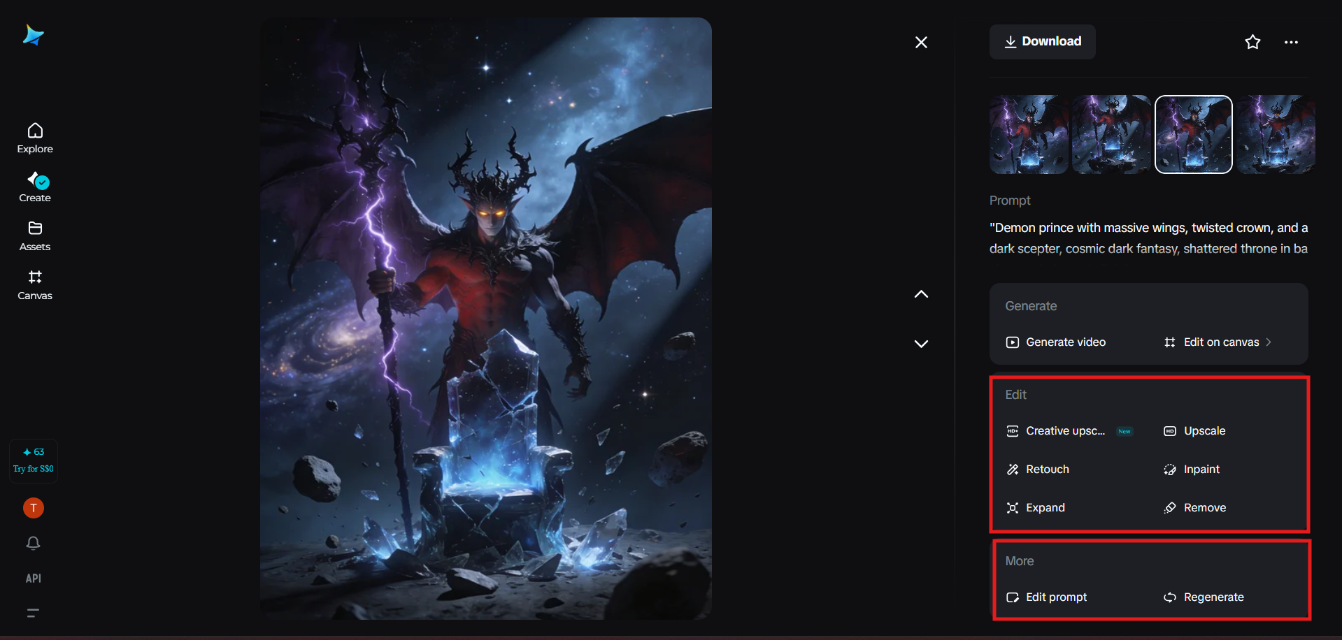 Ajustando as configurações de iluminação e estilo