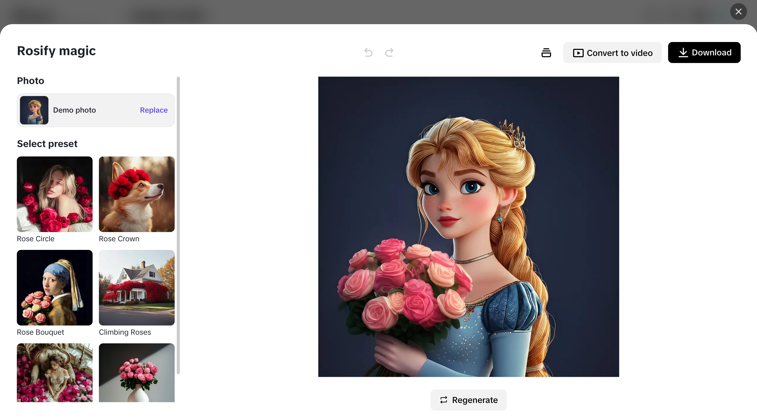 Pippit's Rosify magic