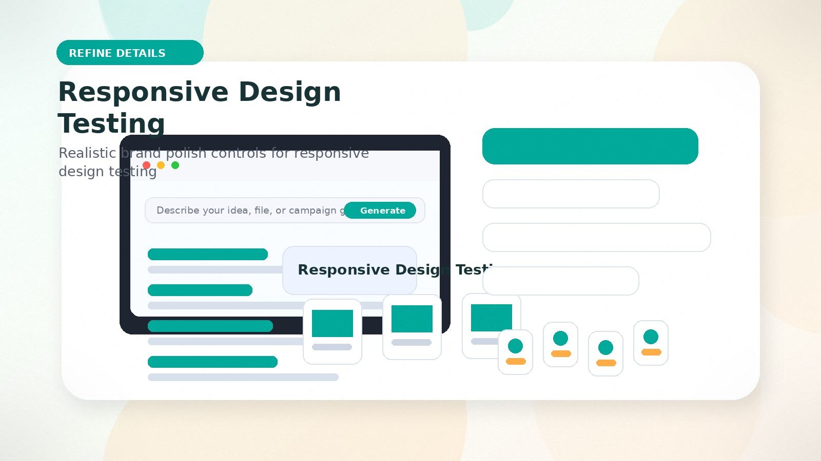 Responsive Design Testing realistic refine details visual for responsive design testing