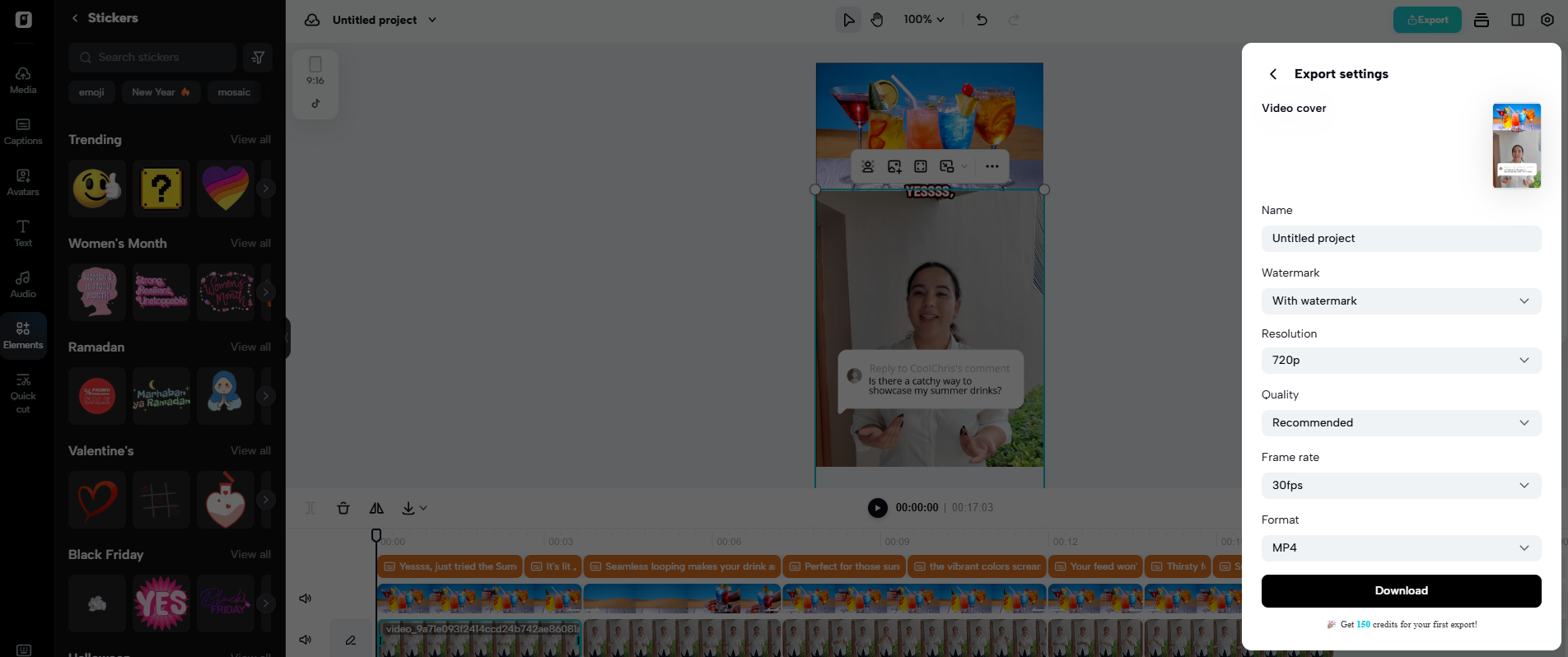 Exportação e publicação sem complicações