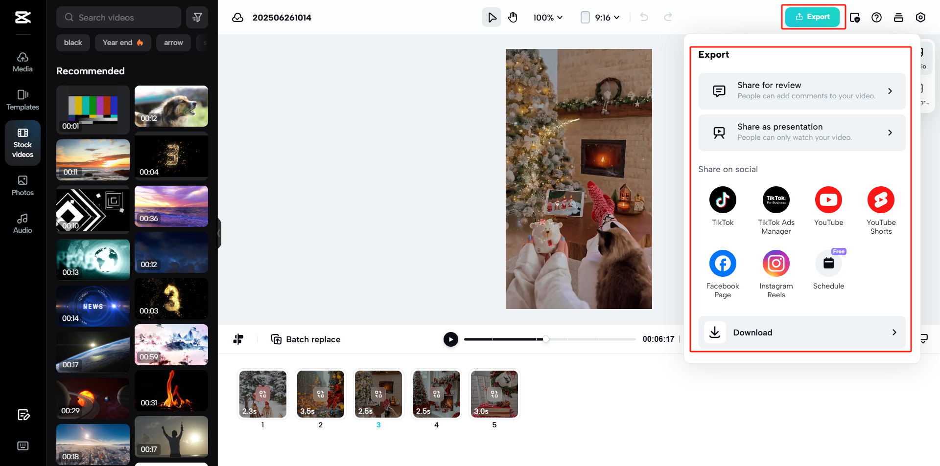 Export your holiday advertisement